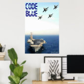 Code blauw: CVN 70 Poster (Thuiskantoor)