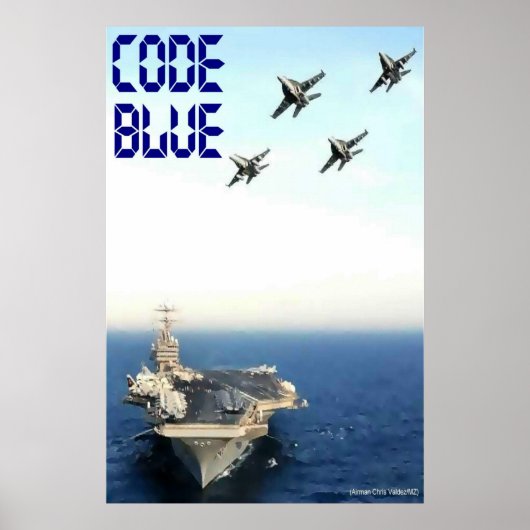 Code blauw: CVN 70 Poster (Voorkant)