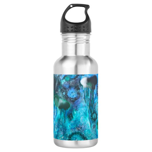 Code Blauw Waterfles (Voorkant)