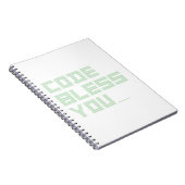 CODE BLESS YOU! (geek, religie, informatica) Notitieboek (Rechterzijde)