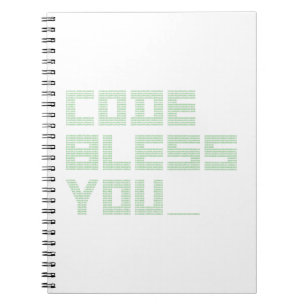 CODE BLESS YOU! (geek, religie, informatica) Notitieboek
