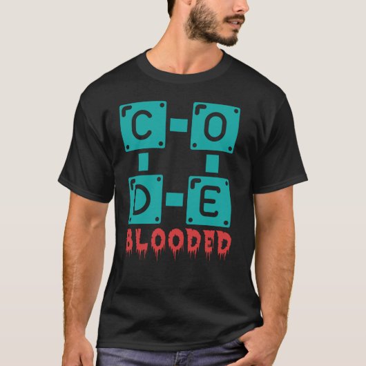 CODE BLOODED - PROGRAMMEUR T-SHIRT (Voorkant)