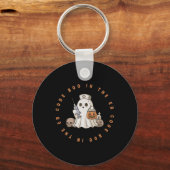 Code Boo In De Er Nurse Halloween Schattigee Ghost Sleutelhanger (Voorkant)