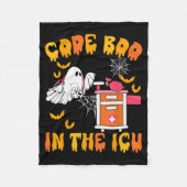 Code Boo In The Icu Ghost Nurse Halloween Soky Sea Fleece Deken (Voorkant)