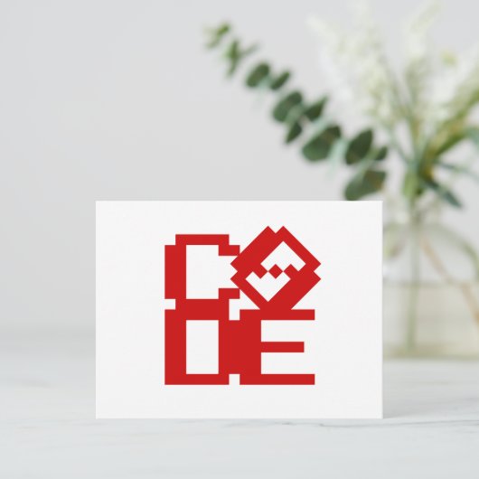 CODE BRIEFKAART (Staand voorkant)