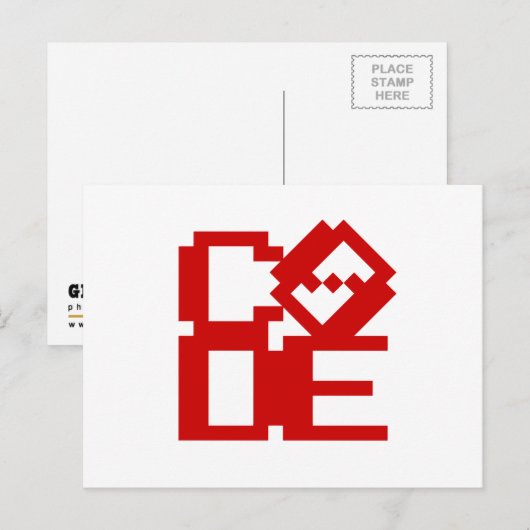 CODE BRIEFKAART (Voorkant / Achterkant)
