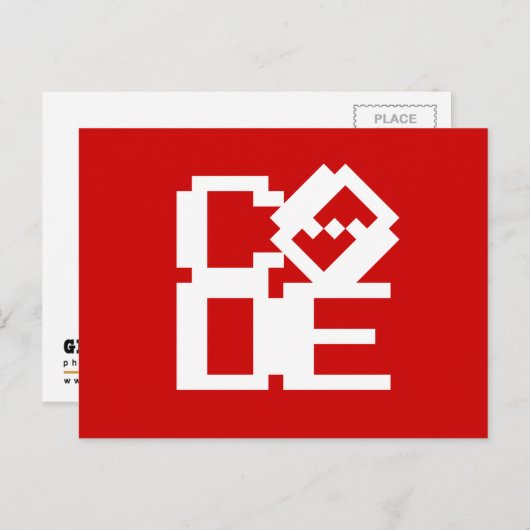 CODE BRIEFKAART (Voorkant / Achterkant)