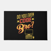 Code Bro Funny Software Engineer Deurmat (Voorkant)