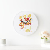Code Bro Funny Software Engineer Grote Klok (Huis)