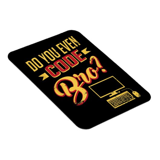 Code Bro Funny Software Engineer Magneet (Rechterzijde)