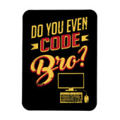 Code Bro Funny Software Engineer Magneet (Verticaal)