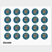 Code Bro Funny Software Engineer Ronde Sticker (Vel)