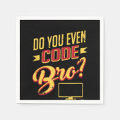 Code Bro Funny Software Engineer Servet (Voorkant)