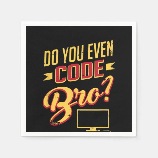 Code Bro Funny Software Engineer Servet (Voorkant)