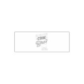 Code Bro Funny Software Engineer Zelfinktende Stempel (Design)