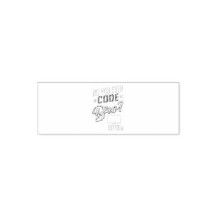 Code Bro Funny Software Engineer Zelfinktende Stempel