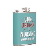 Code Bruin Verpleegkunde Slechtste Code ooit Heupfles (Rechts)