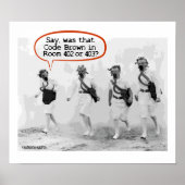 Code bruin voor verpleegkundigen poster (Voorkant)