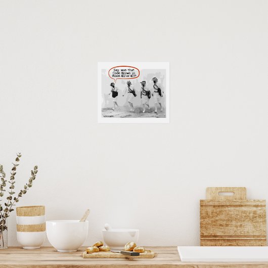 Code bruin voor verpleegkundigen poster (Keuken)