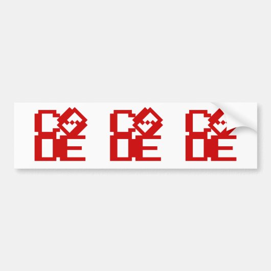 CODE BUMPERSTICKER (Voorkant)