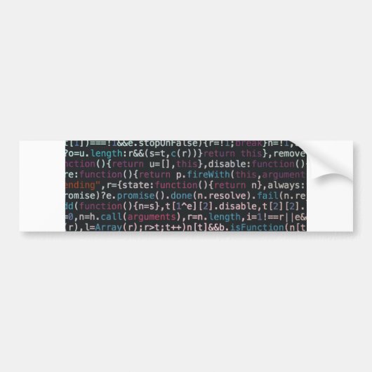 code bumpersticker (Voorkant)