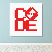 CODE CANVAS AFDRUK (Insitu (Houten vloer))