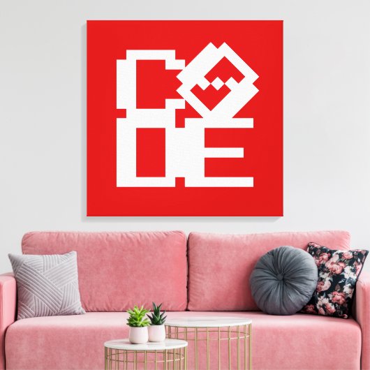 CODE CANVAS AFDRUK (Insitu (Woonkamer))