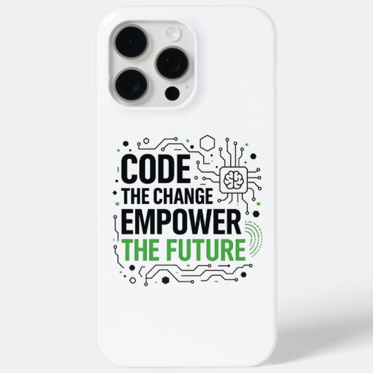 "Code Change Empower Future Case | Tech Revolutie (Achterkant)