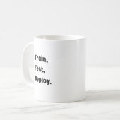 Code Coffee Repeat Mok – Grappige Softwareontwikke (Voorkant links)