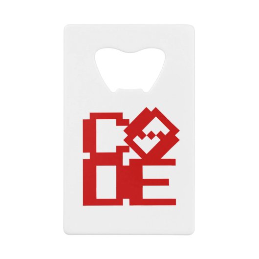 CODE CREDITKAART FLESSENOPENER (Voorkant)