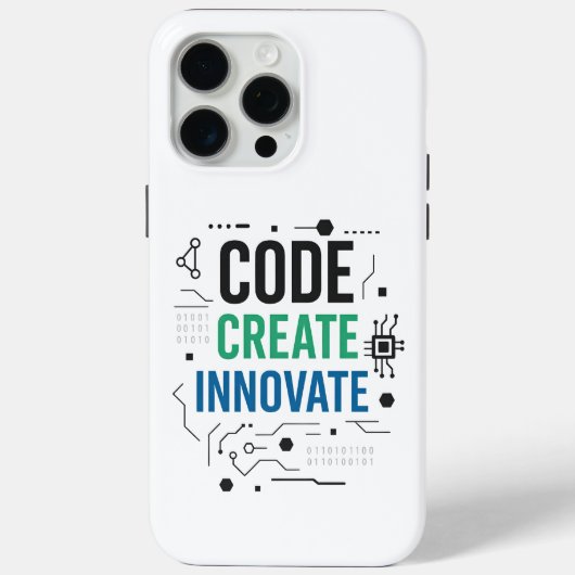 Code Creëer Innovate Hoesje | technisch Hoesje (Achterkant)