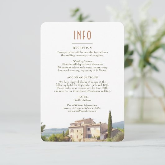 Code d'Azur France Destination Insert INFO Details Kaart (Staand voorkant)