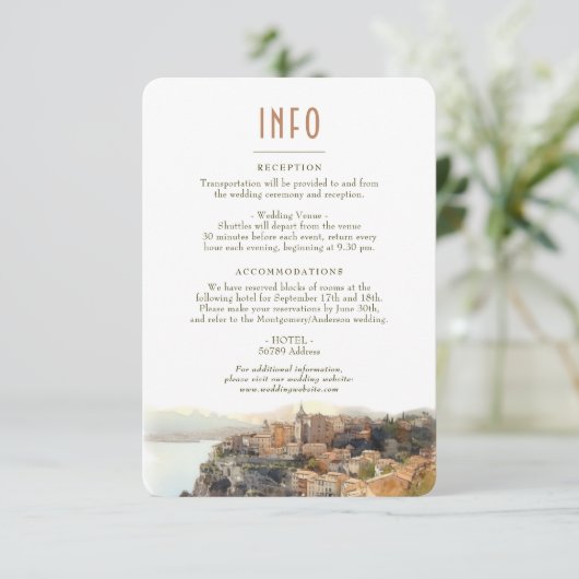 Code d'Azur France Destination Insert INFO Details Kaart (Staand voorkant)