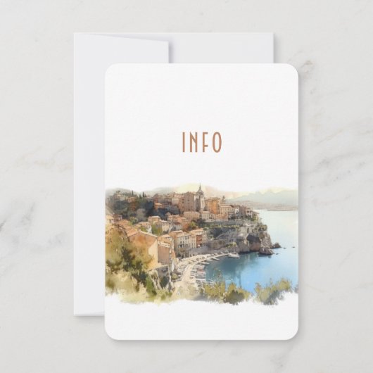Code d'Azur France Destination Insert INFO Details Kaart (Achterkant)