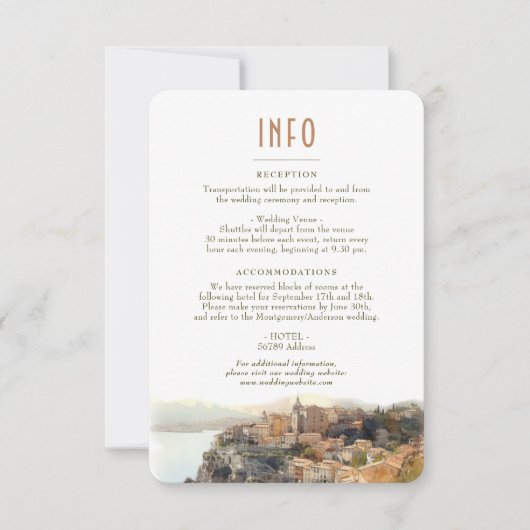 Code d'Azur France Destination Insert INFO Details Kaart (Voorkant)