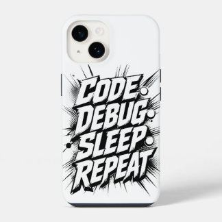 Code Debug Slaap Herhaal iPhone 14 Hoesje