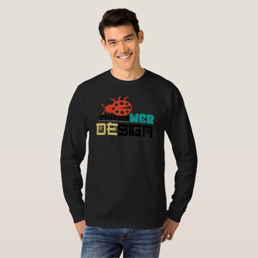 Code Debug Web Ontwerper T-shirt (Voorkant volledig)