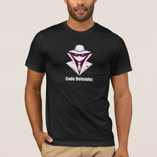 Code Defender Cybersecurity Expert Programmeur T-shirt (Voorkant)