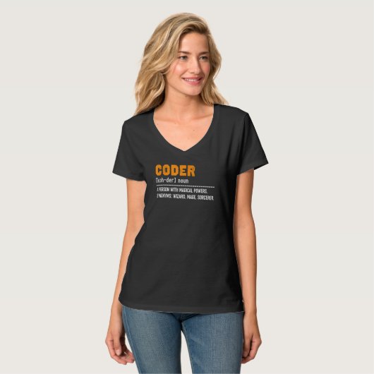 Code definitioncode ontwikkelaar app-code t-shirt (Voorkant volledig)