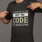 Code die T-shirt werkt