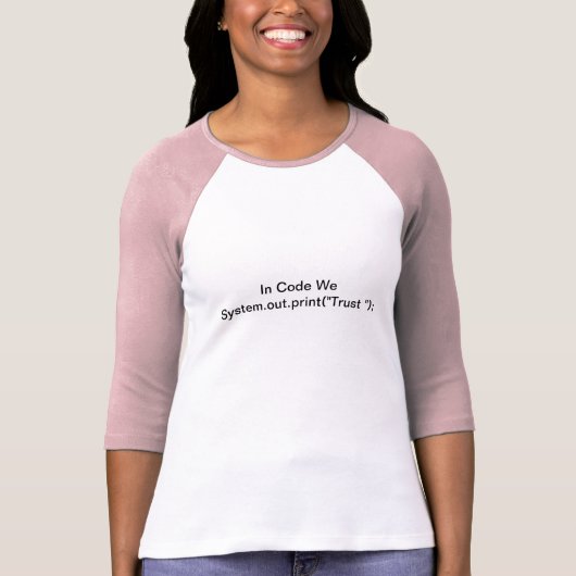 Code die we vertrouwen t-shirt (Voorkant)