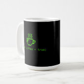 Code en koffieleven is goed koffiemok (Voorkant links)