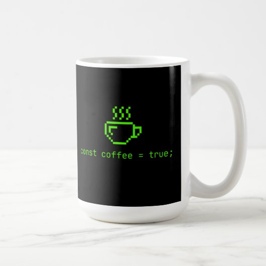 Code en koffieleven is goed koffiemok (Rechts)