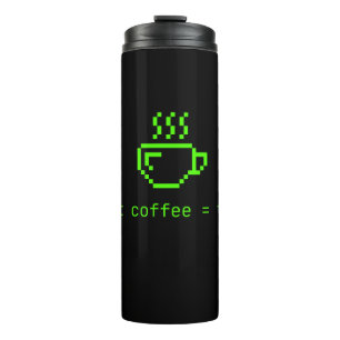 Code en koffieleven is goed thermosbeker