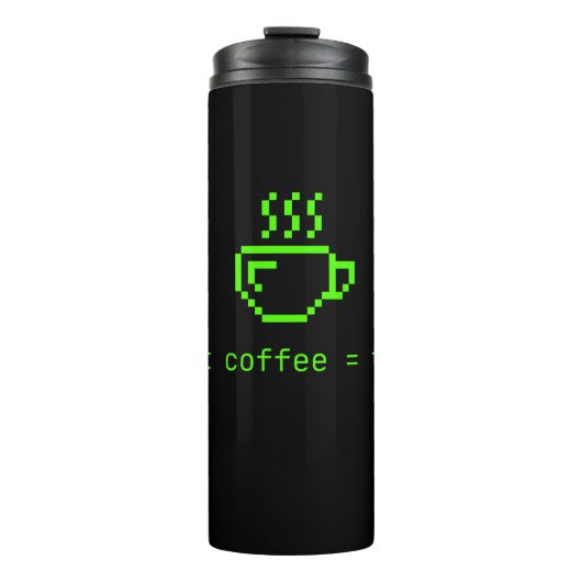 Code en koffieleven is goed thermosbeker (Voorkant)