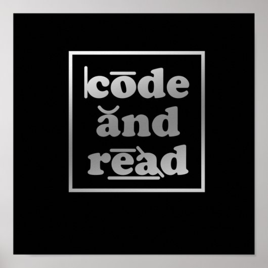 Code en lees Dyslexie Waakzaamheid Therapist Graph Poster (Voorkant)