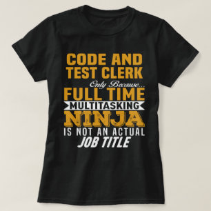 Code- en testmedewerker t-shirt