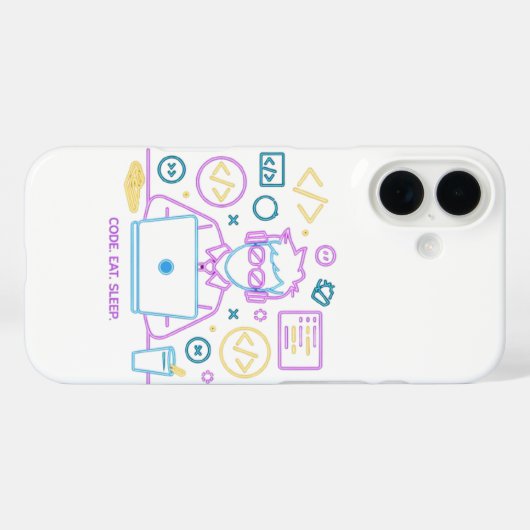 Code. Eten. Slapen. Case-Mate iPhone Case (Achterkant (horizontaal))