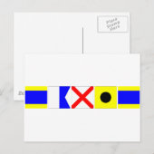Code Flag David Briefkaart (Voorkant / Achterkant)