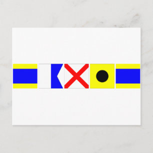 Code Flag David Briefkaart